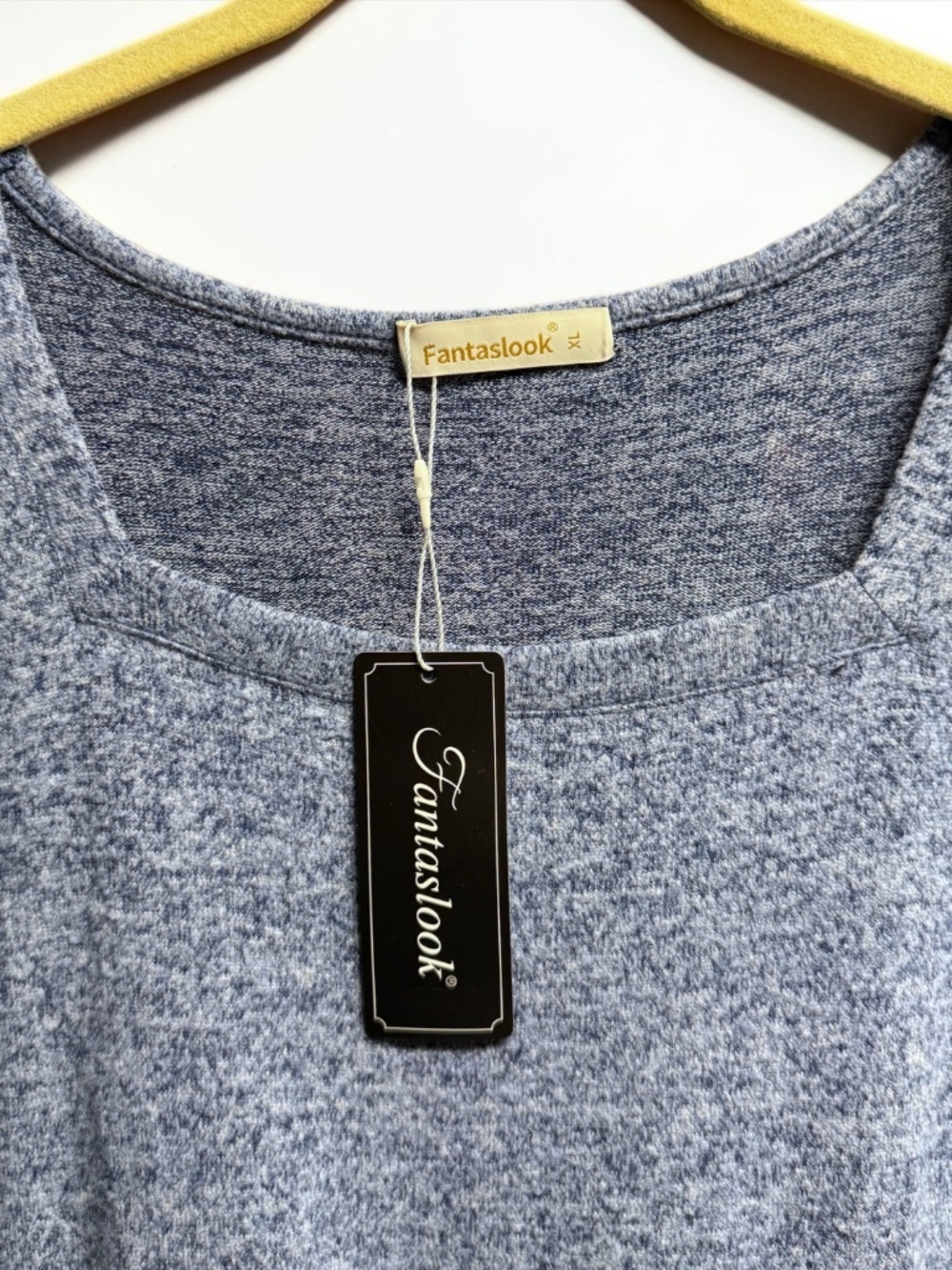 NWT Fantaslook Gray Sweater Dress XL Square Neck Long Sleeve Pockets - Picture 15 of 15